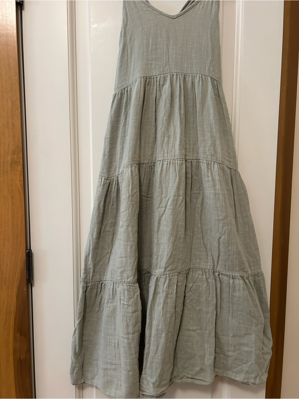 Able Lightweight Sage Green Tyler Strappy Maxi Dress - Picture 4 of 10
